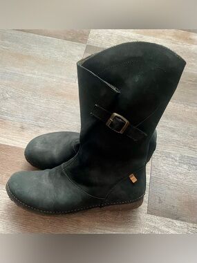 Black El Naturalista Women’s Damien N916 Pleasant Angkor Boots Size 39 (8.5)